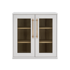 Blake Modular Storage Cabinet Acrylic, White Oak