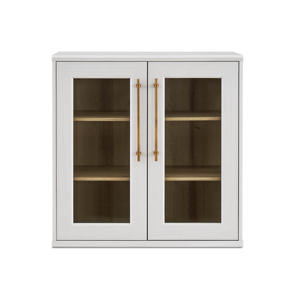 Blake Modular Storage Cabinet Acrylic, White Oak