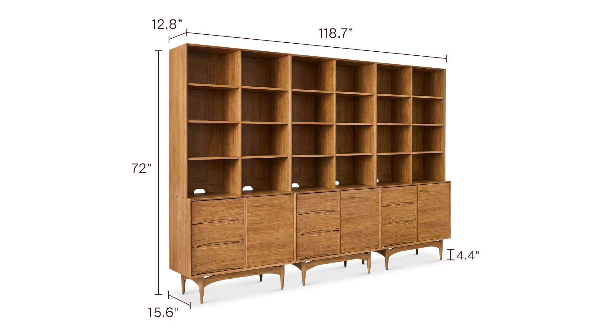 Retrovie 119" Bookcase