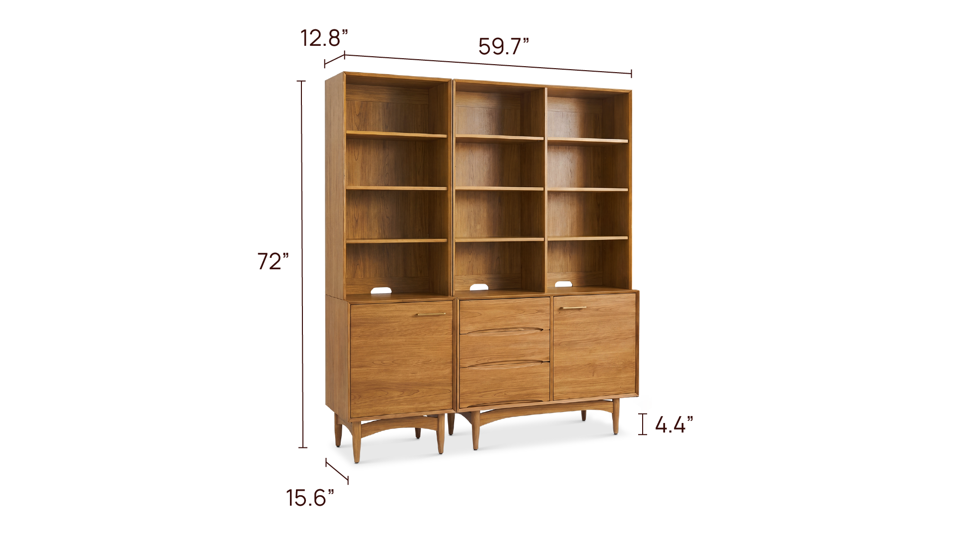 Retrovie 59" Bookcase