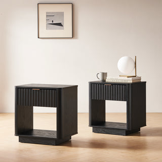 Brooklyn Nightstand, Black Oak