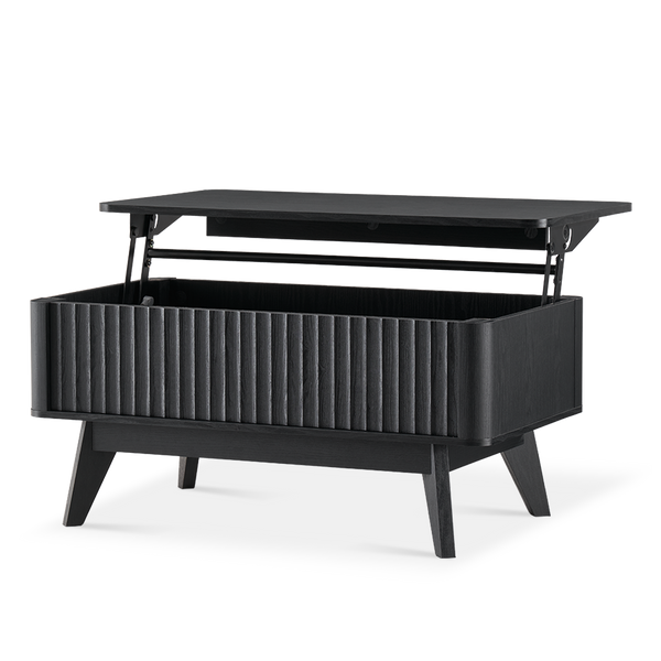 Brooklyn Lift Top Coffee Table, Black Oak