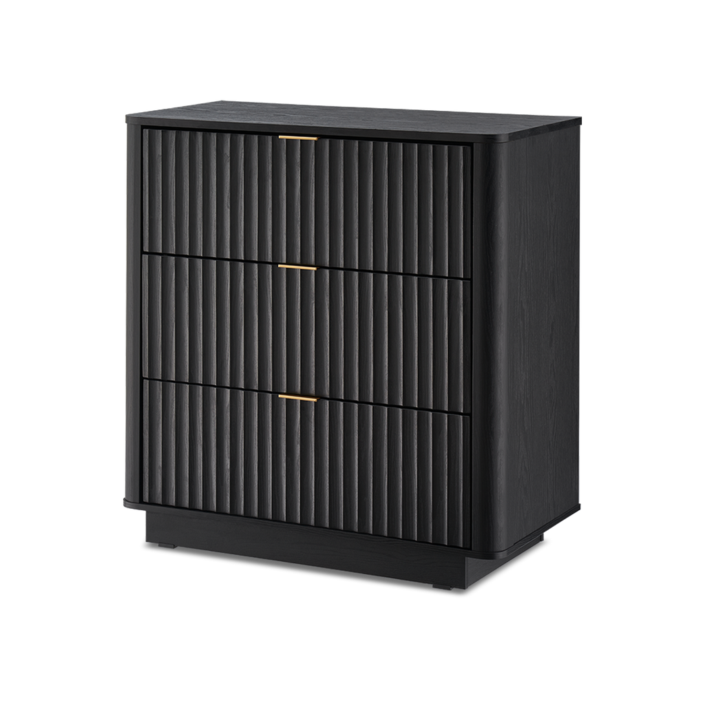 Brooklyn 3-Drawer Dresser, Black Oak – Mopio