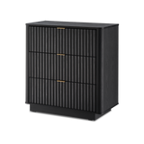 Brooklyn 3-Drawer Dresser, Black Oak