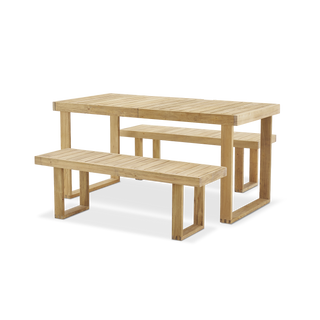 Bruno Outdoor Dining Bench 51"