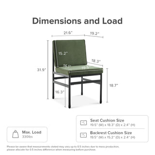 Odelia Dining Chairs (Olive Green Velvet)