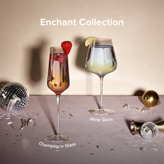 Enchant Wine Glass Set of 4, Iridescent
