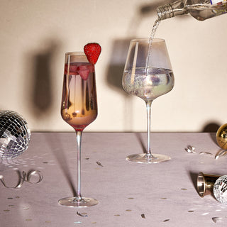 Enchant Champagne Glass Set of 8, Iridescent