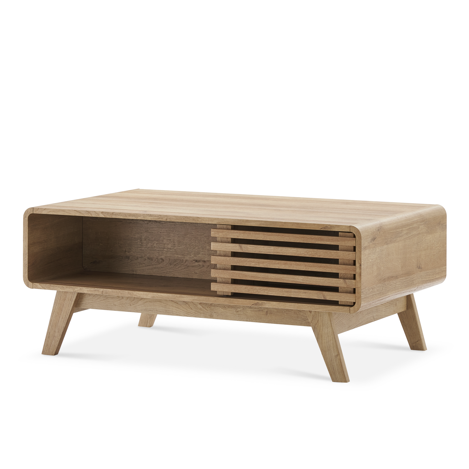 Ensley Coffee Table, Oak – Mopio