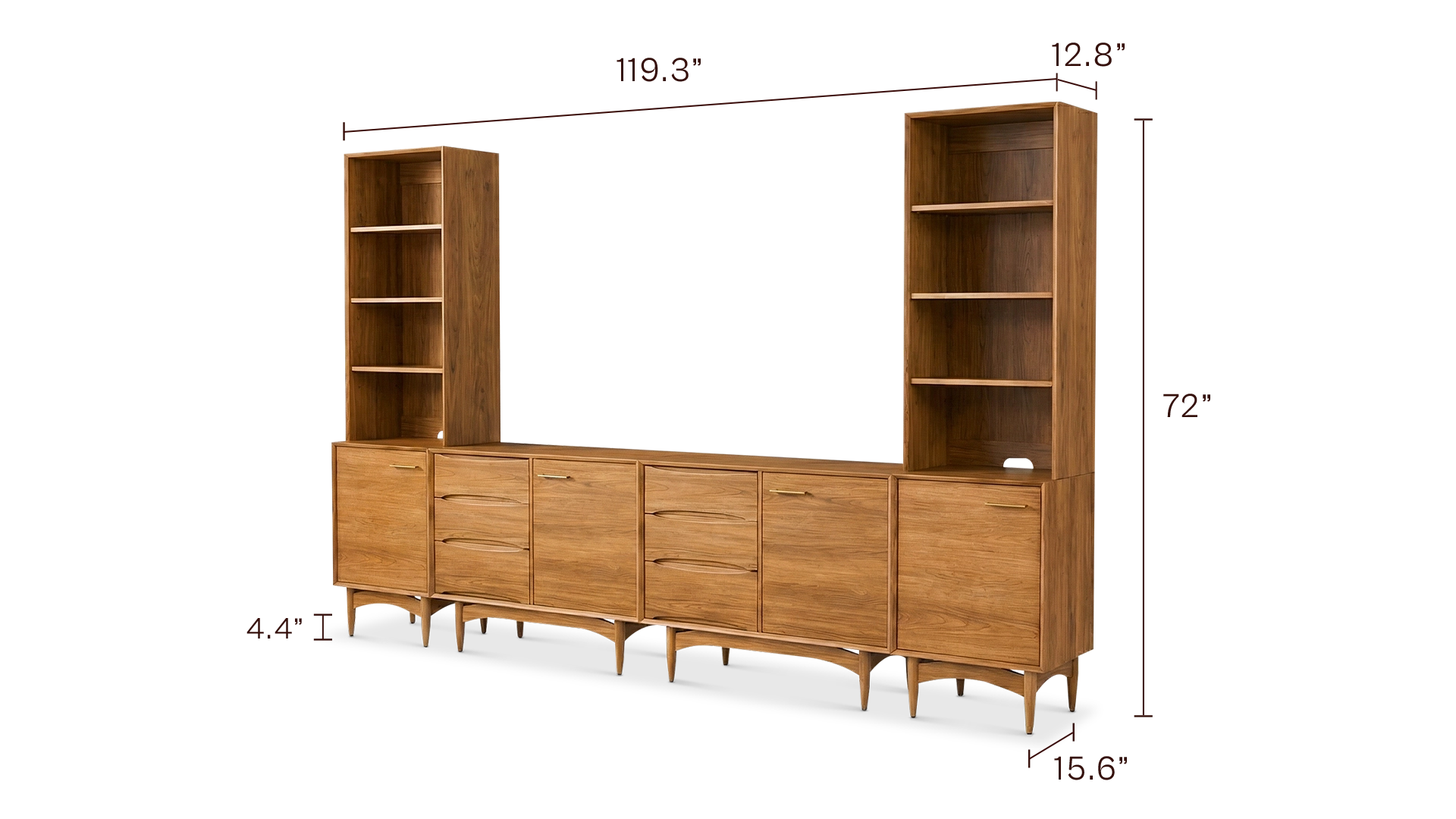 Retrovie 119” Entertainment Center