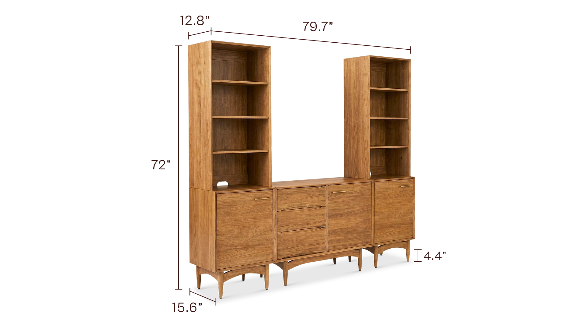 Retrovie 79” Entertainment Center