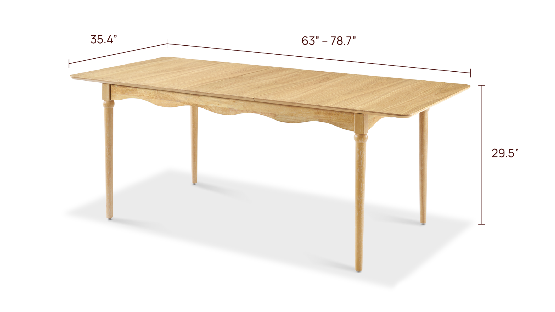 Elowen 63-78.7" Dining Table