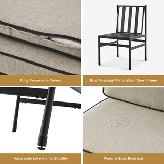 Odelia Bistro Set (Pearl White Bouclé)