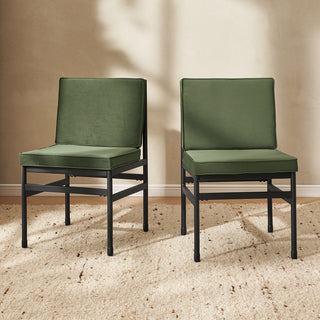 Odelia Dining Chairs (Olive Green Velvet)