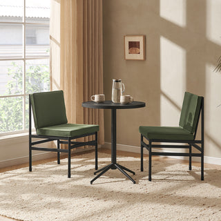 Odelia Bistro Dining Chairs (Olive Green Velvet)