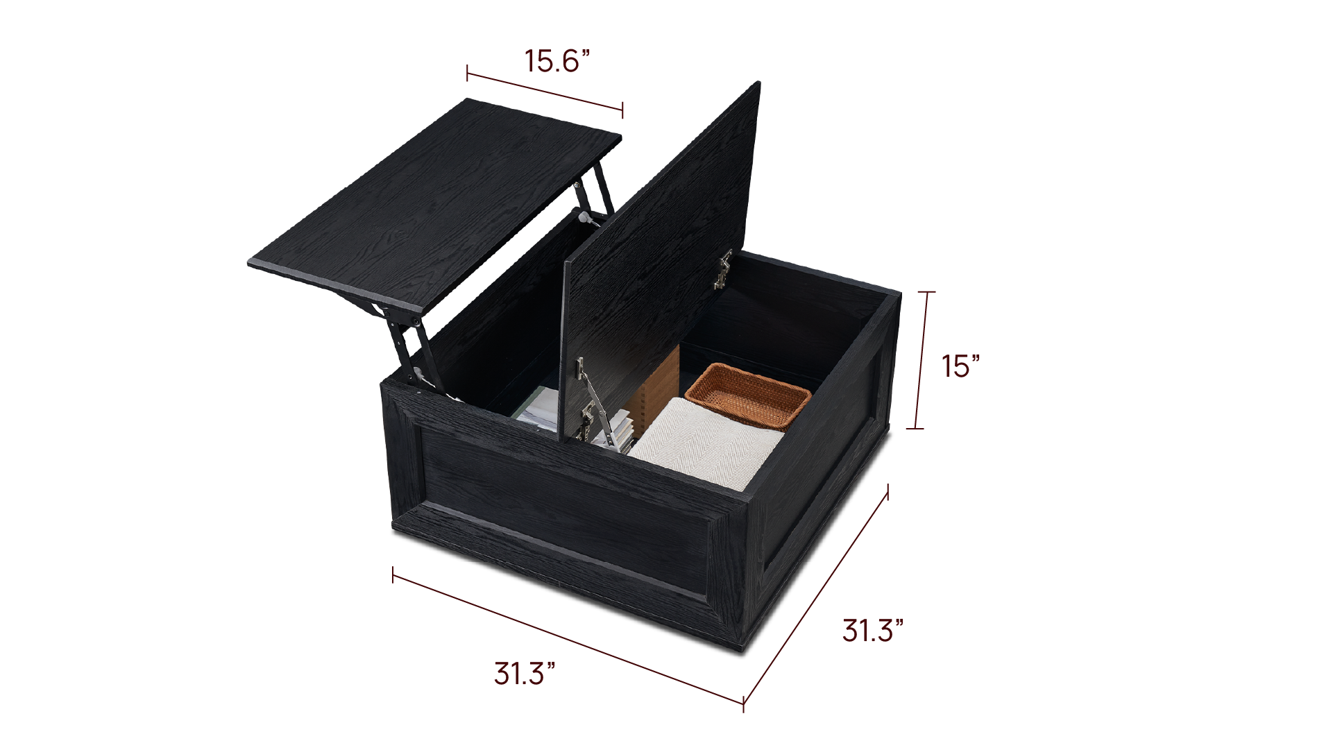 Blake Lift Top Chest Coffee Table with Storage