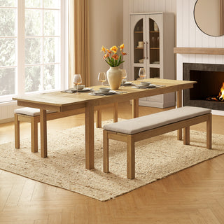 Logan Solid Wood 6-Seater Dining Set