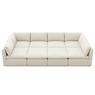 Macy Pit-Sectional Sofa with Storage, Oat