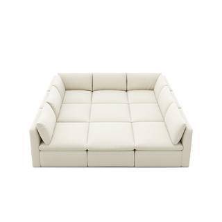 Macy Pit-Sectional Sofa with Storage, Oat