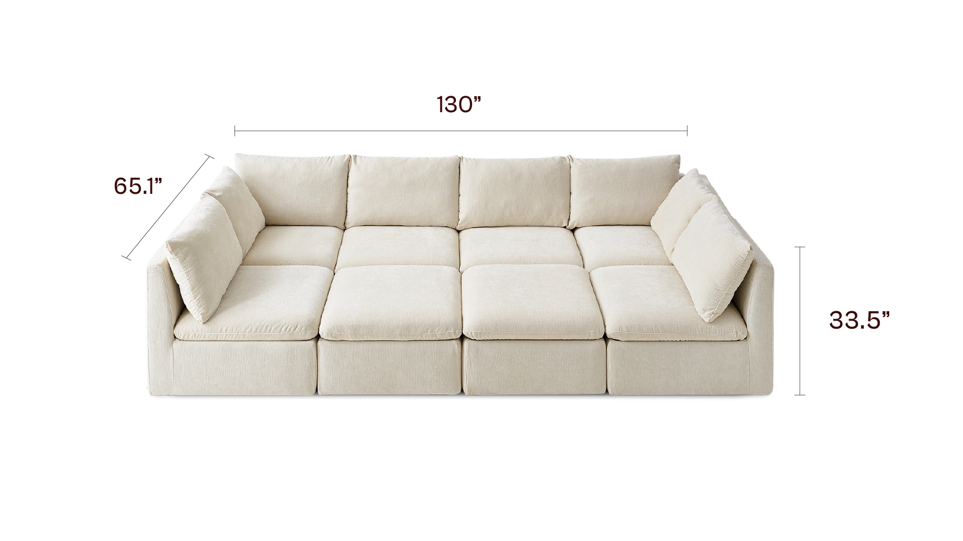 8 Seats Pitsectional