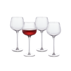 Mellow Fluted Wine Glass Set of 4, Clear