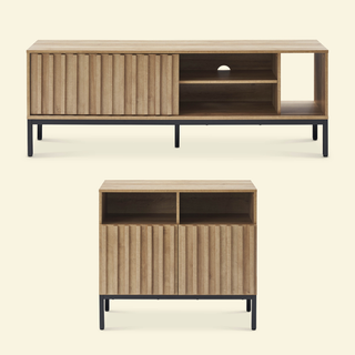 Norwin 64" TV Stand + 2-Door Cabinet Set