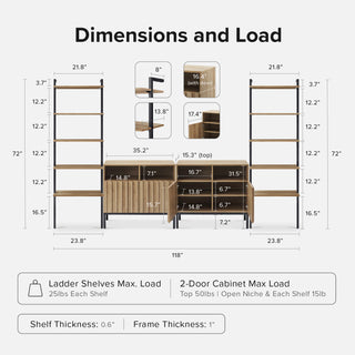 Norwin Entertainment Center (5 Tier Shelf)