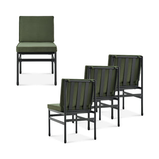 Odelia Bistro Dining Chairs (Olive Green Velvet)