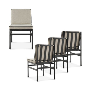 Odelia Bistro Outdoor Dining Chairs (Beige Olefin)