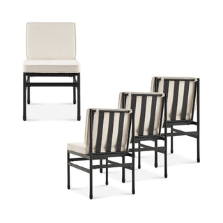 Odelia Bistro Dining Chairs (Pearl White Bouclé)