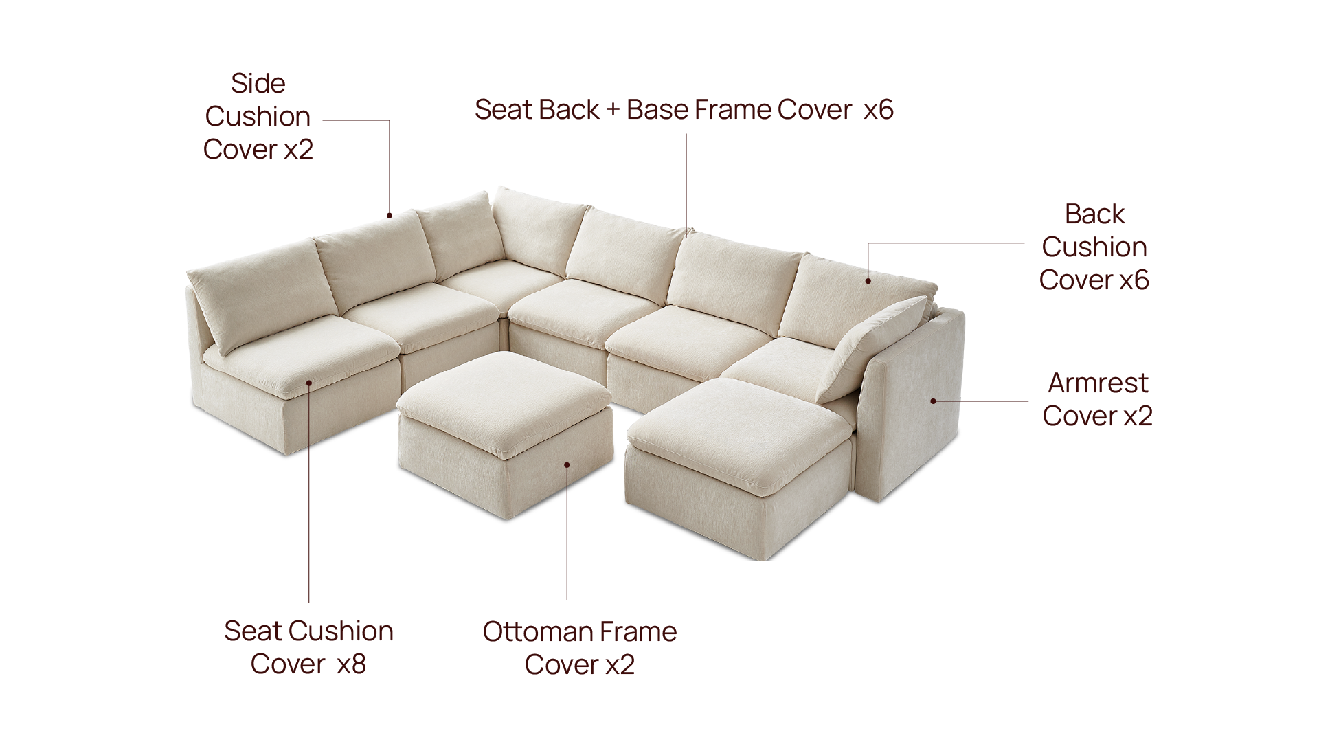 8Seats U Slipcover