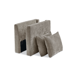 Macy Armrest Set, Keystone Gray Chenille
