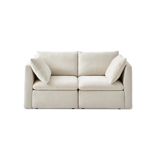 Macy Loveseat with Storage, Alpine Beige Chenille