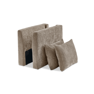 Macy Armrest Set, Taupe Chenille