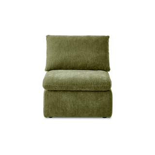 Macy Armchair with Storage, Moss Green Chenille