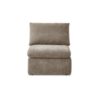 Macy Armchair with Storage, Taupe Chenille