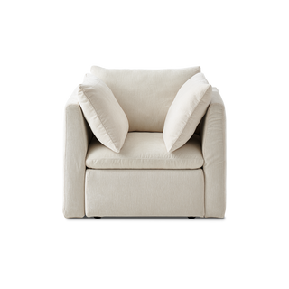 Macy Armchair with Storage, Alpine Beige Chenille