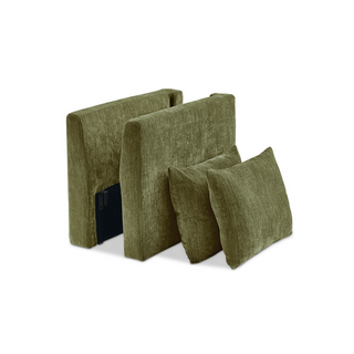 Macy Armrest Set, Moss Green Chenille