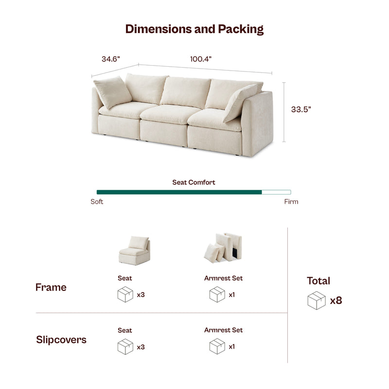 Macy 3-Seat Modular Sofa