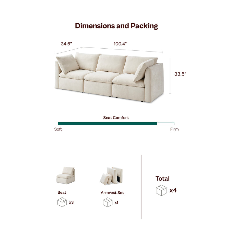 Macy 3-Seat Modular Sofa