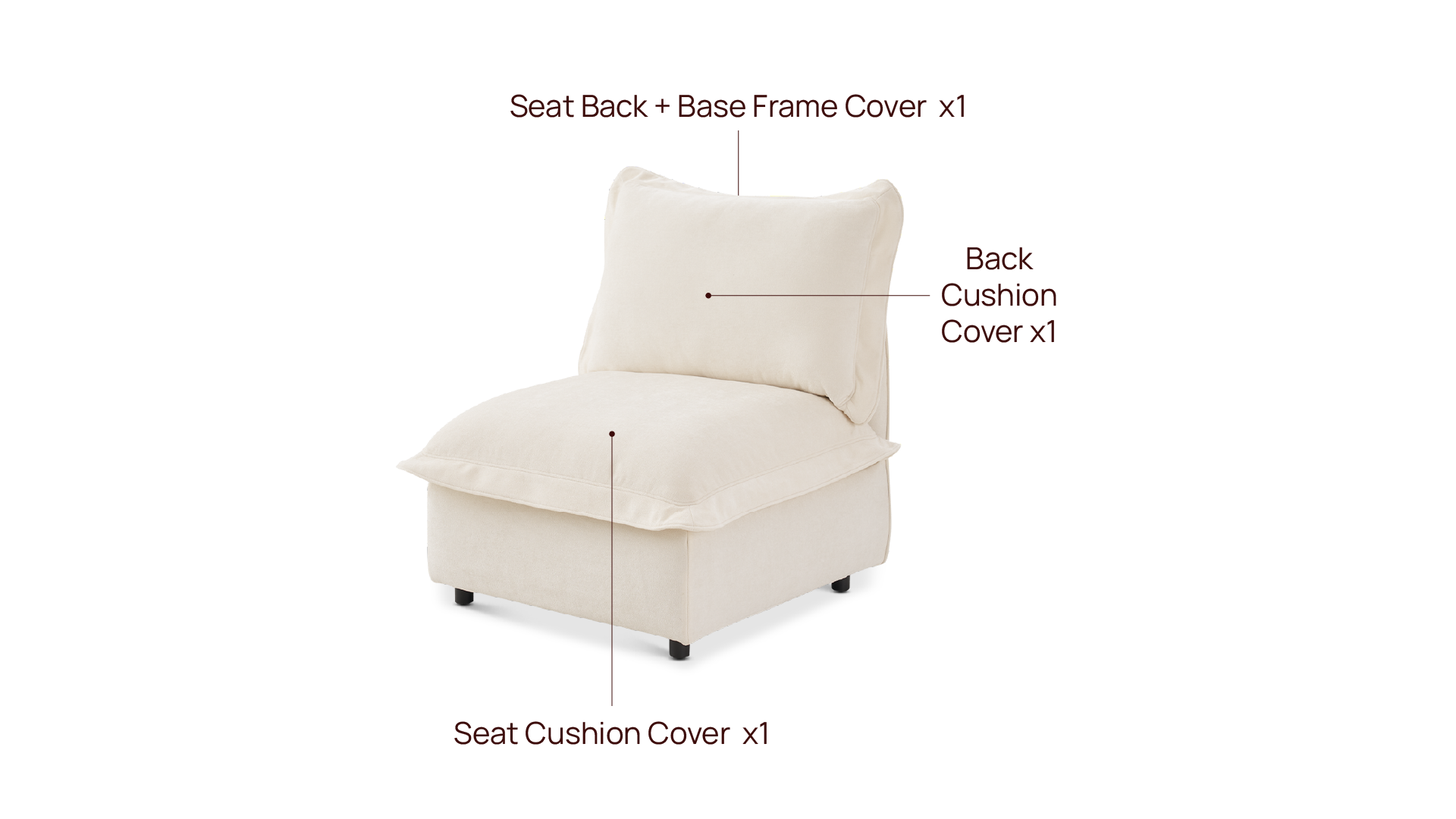 Qoosh Armless Slipcover