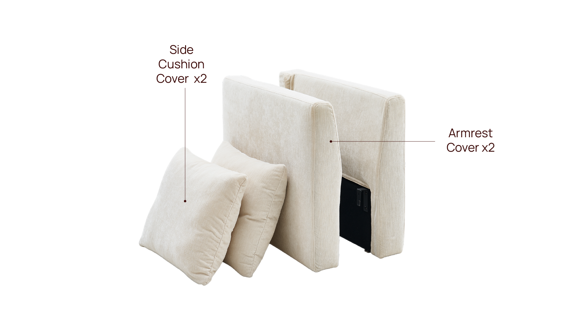 Armrest Set Slipcover