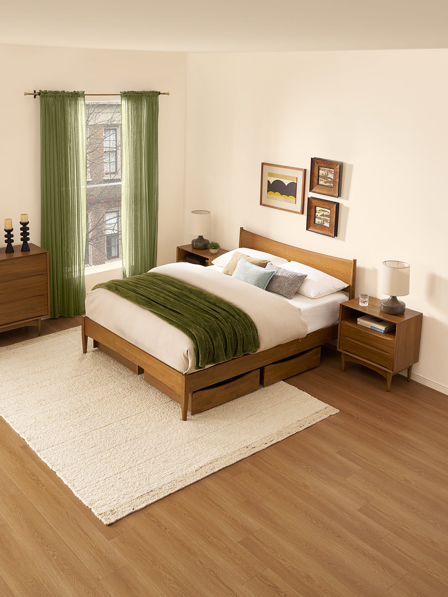 Retrovie Mid-Century Modern Twin Bed – Mopio