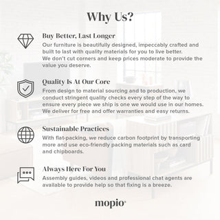 Why shop Mopio, Light Gray Fabric