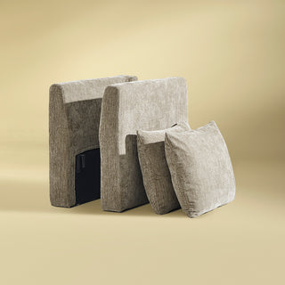 Macy Armrest Set, Keystone Gray Chenille