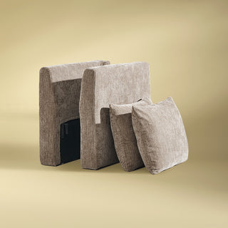 Macy Armrest Set, Taupe Chenille