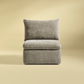 Macy Armchair with Storage, Keystone Gray Chenille
