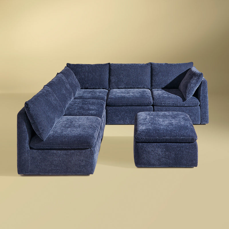 Macy 6-Seat L-Shaped Modular Sofa
