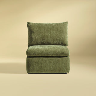 Macy Armchair with Storage, Moss Green Chenille