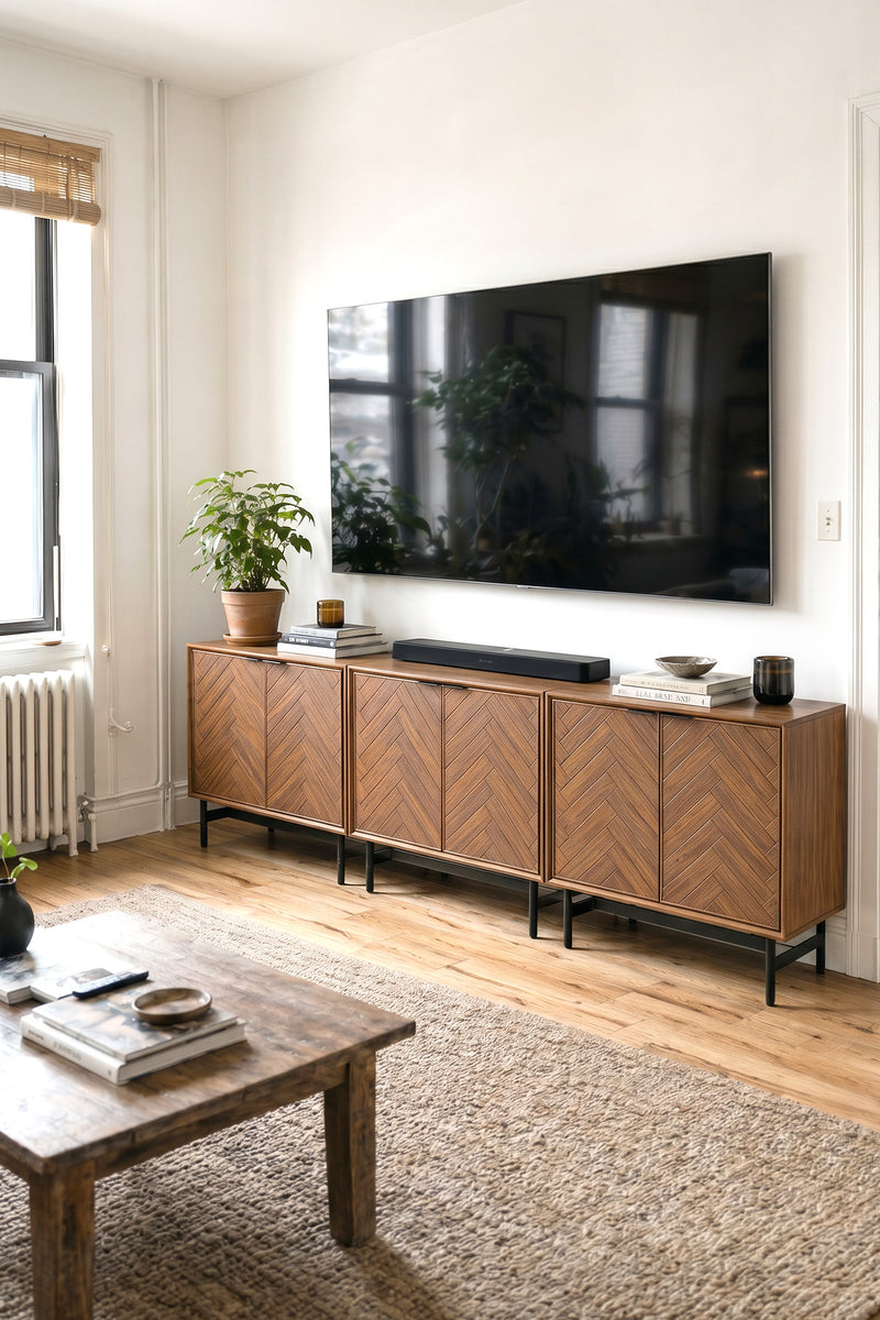 Axis Herringbone Cabinet Set of 3